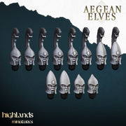 Aegean Elves Spearmen – Highlands Miniatures 3D printed tabletop miniature
