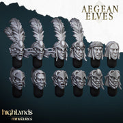 Aegean Elves Archers – Highlands Miniatures 3D printed tabletop miniature