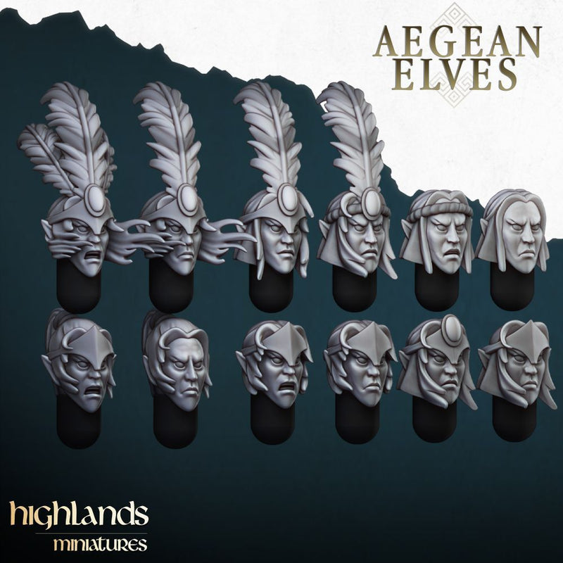 Aegean Elves Archers – Highlands Miniatures 3D printed tabletop miniature