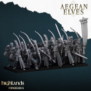 Aegean Elves Archers – Highlands Miniatures 3D printed tabletop miniature