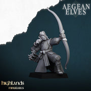 Aegean Elves Archers – Highlands Miniatures 3D printed tabletop miniature