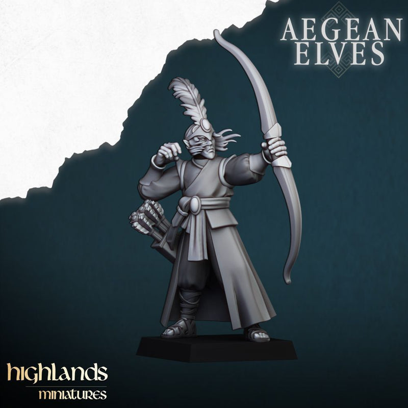 Aegean Elves Archers – Highlands Miniatures 3D printed tabletop miniature
