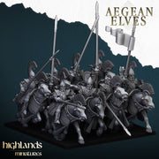 Aegean Elves Mounted Lances – Highlands Miniatures 3D printed tabletop miniature