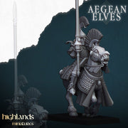 Aegean Elves Mounted Lances – Highlands Miniatures 3D printed tabletop miniature