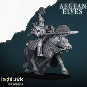 Aegean Elves Mounted Lances – Highlands Miniatures 3D printed tabletop miniature