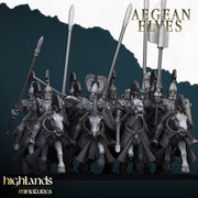 Aegean Elves Mounted Lances – Highlands Miniatures 3D printed tabletop miniature