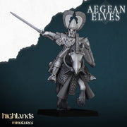 Aegean Elves Mounted Lances – Highlands Miniatures 3D printed tabletop miniature