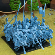 Aegean Elves Mounted Lances – Highlands Miniatures 3D printed tabletop miniature
