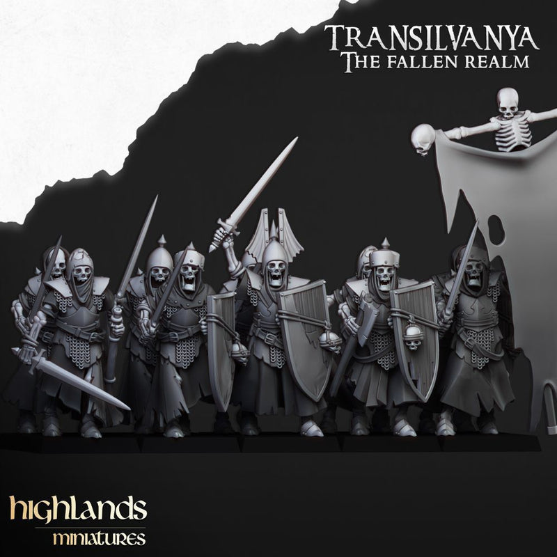 Skeletal Guard – Highlands Miniatures 3D printed tabletop miniature