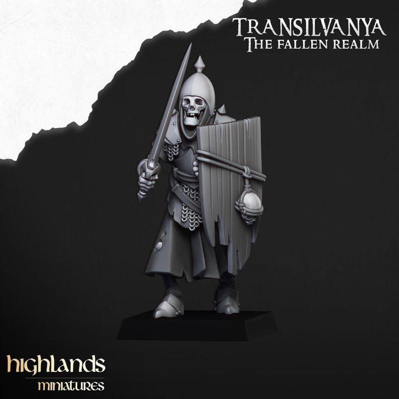 Skeletal Guard – Highlands Miniatures 3D printed tabletop miniature
