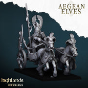 Aegean Elf Chariot – Highlands Miniatures 3D printed tabletop miniature