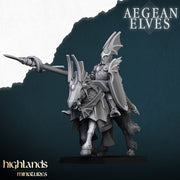 Aegean Elves Mounted Dragons – Highlands Miniatures 3D printed tabletop miniature