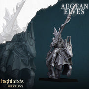 Aegean Elves Mounted Dragons – Highlands Miniatures 3D printed tabletop miniature
