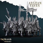 Aegean Elves Mounted Dragons – Highlands Miniatures 3D printed tabletop miniature