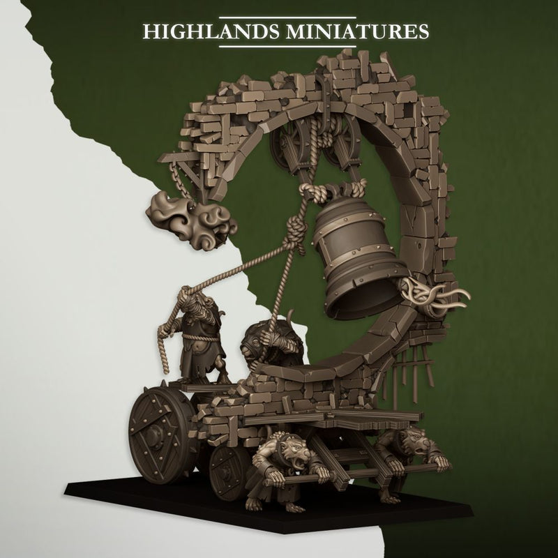 Moving Sewer with Bell and Censer – Highlands Miniatures 3D printed tabletop miniature