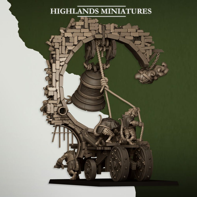 Moving Sewer with Bell and Censer – Highlands Miniatures 3D printed tabletop miniature