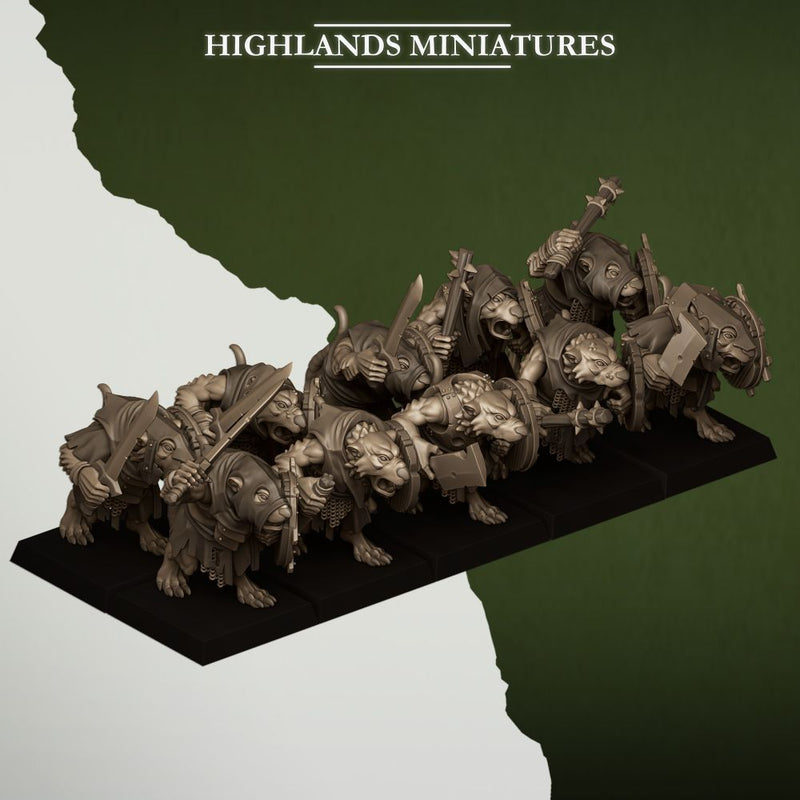 Sewer Rats – Highlands Miniatures 3D printed tabletop miniature