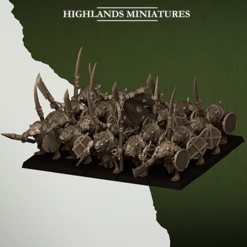 Sewer Rats – Highlands Miniatures 3D printed tabletop miniature