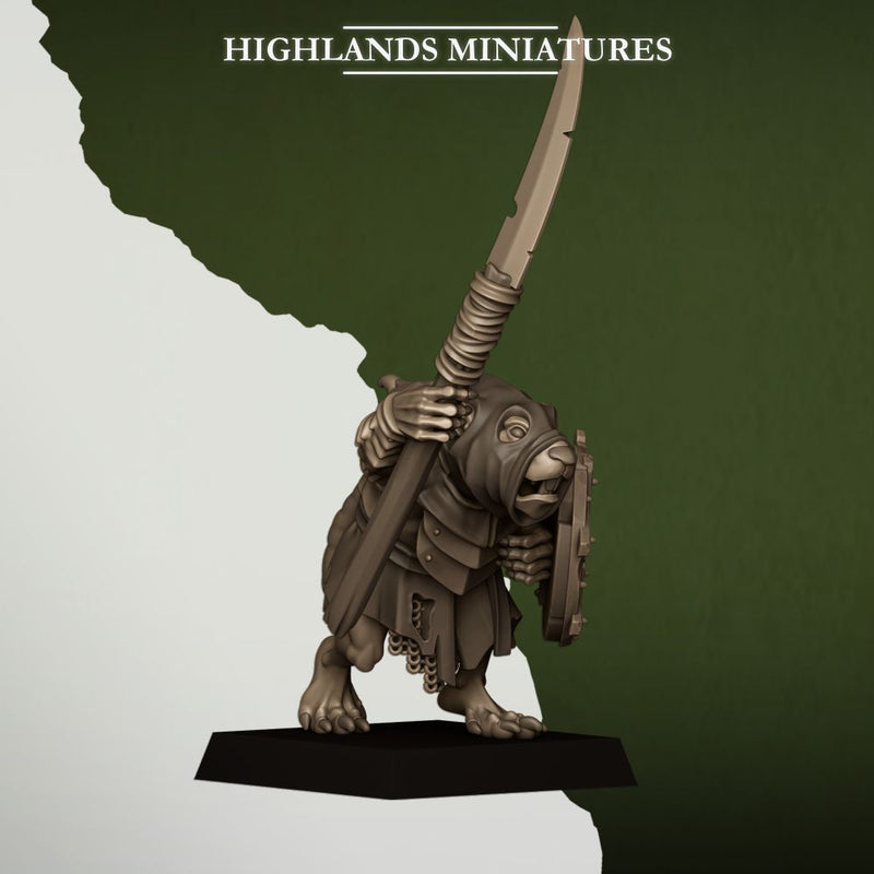 Sewer Rats – Highlands Miniatures 3D printed tabletop miniature