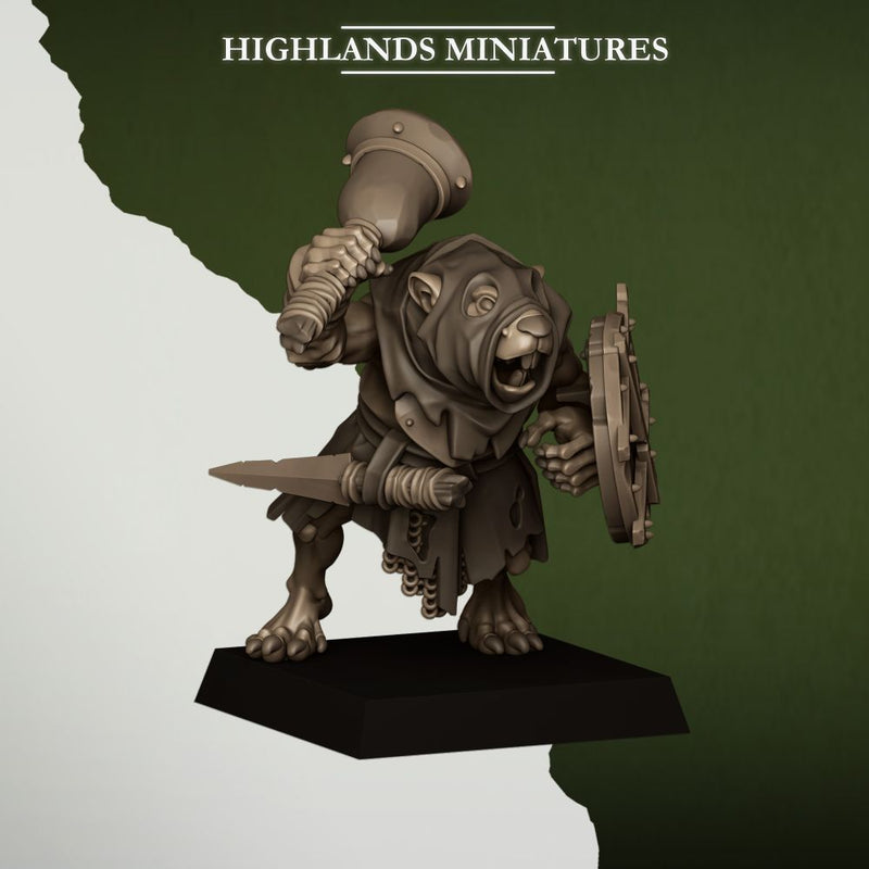 Sewer Rats – Highlands Miniatures 3D printed tabletop miniature
