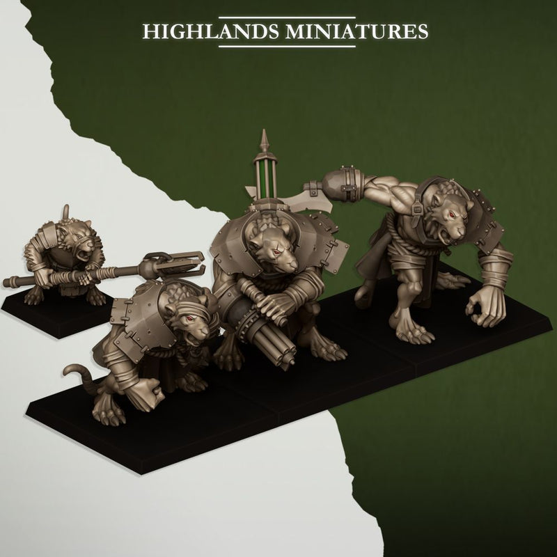 Ratgors and Ratgor master – Highlands Miniatures 3D printed tabletop miniature