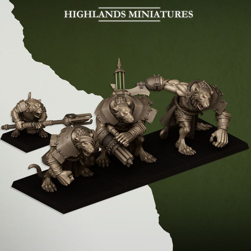 Ratgors and Ratgor master – Highlands Miniatures 3D printed tabletop miniature