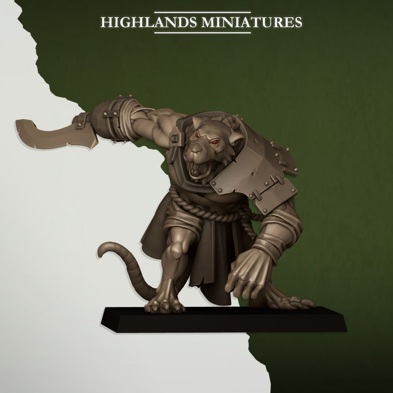 Ratgors and Ratgor master – Highlands Miniatures 3D printed tabletop miniature