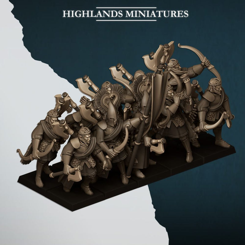 Nemean Lions with Bows – Highlands Miniatures 3D printed tabletop miniature