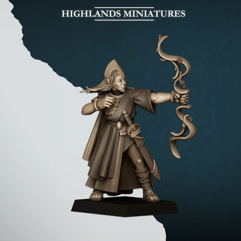 Aegean Maids with Bows – Highlands Miniatures 3D printed tabletop miniature