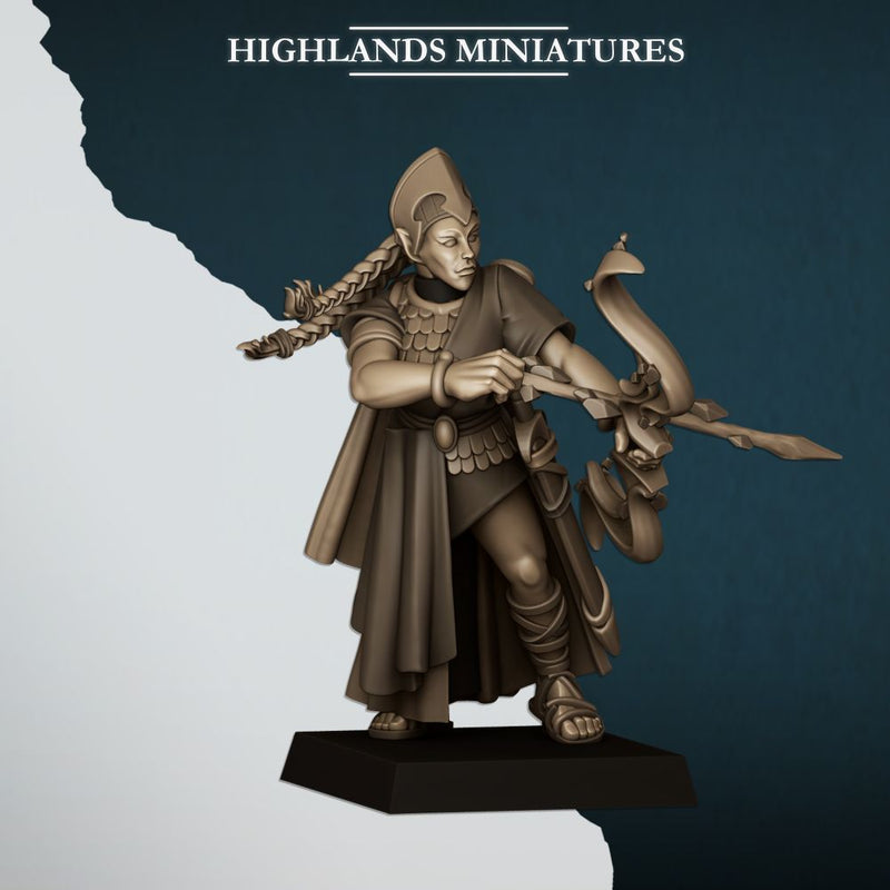 Aegean Maids with Bows – Highlands Miniatures 3D printed tabletop miniature