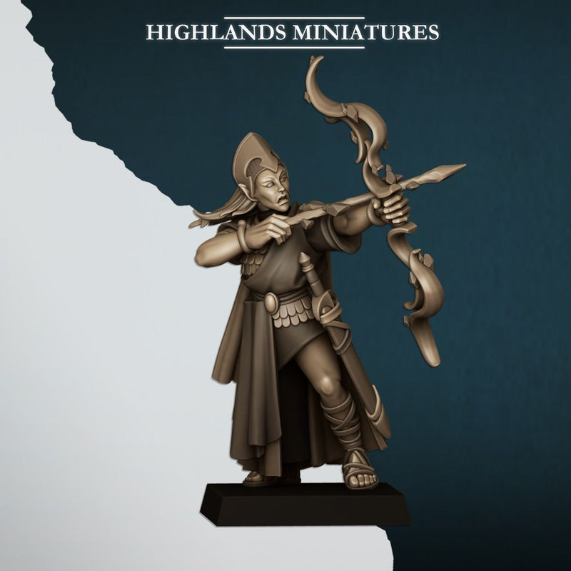 Aegean Maids with Bows – Highlands Miniatures 3D printed tabletop miniature