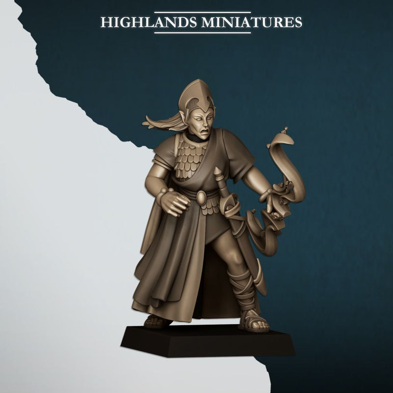 Aegean Maids with Bows – Highlands Miniatures 3D printed tabletop miniature