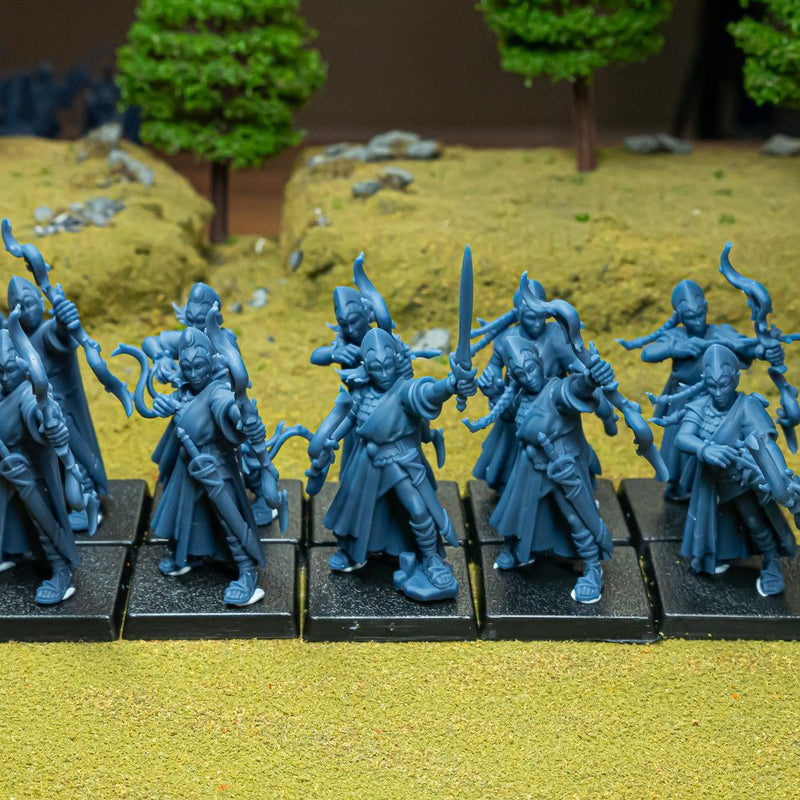 Aegean Maids with Bows – Highlands Miniatures 3D printed tabletop miniature