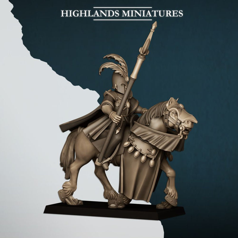 Mounted Aegean Mage on Horse – Highlands Miniatures 3D printed tabletop miniature