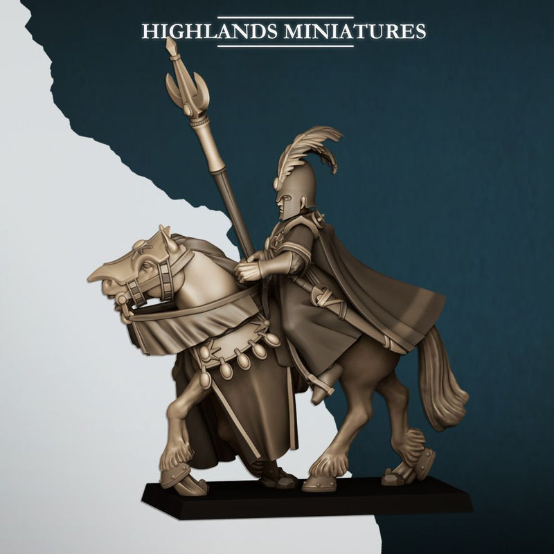 Mounted Aegean Mage on Horse – Highlands Miniatures 3D printed tabletop miniature