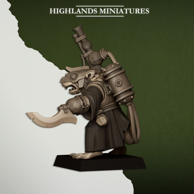 Sewer Vermin Engineer – Highlands Miniatures 3D printed tabletop miniature