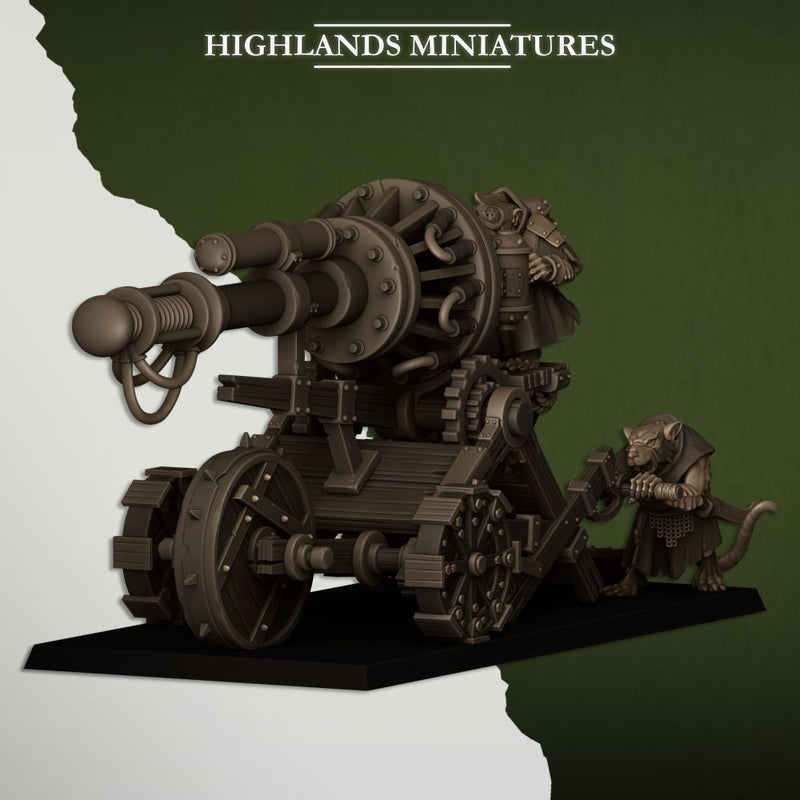 Sewer Vermin Cannon – Highlands Miniatures 3D printed tabletop miniature
