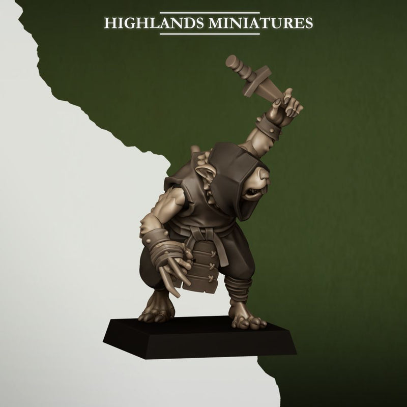 Sewer Vermin Thugs – Highlands Miniatures 3D printed tabletop miniature