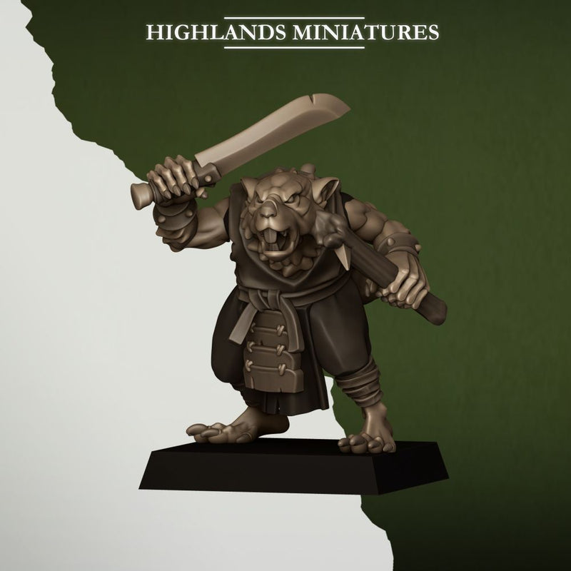 Sewer Vermin Thugs – Highlands Miniatures 3D printed tabletop miniature