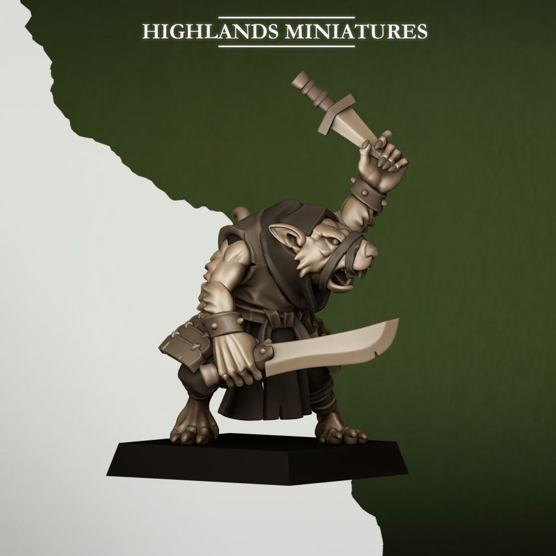 Sewer Vermin Thugs – Highlands Miniatures 3D printed tabletop miniature