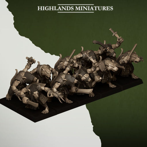 Sewer Vermin Thugs – Highlands Miniatures 3D printed tabletop miniature