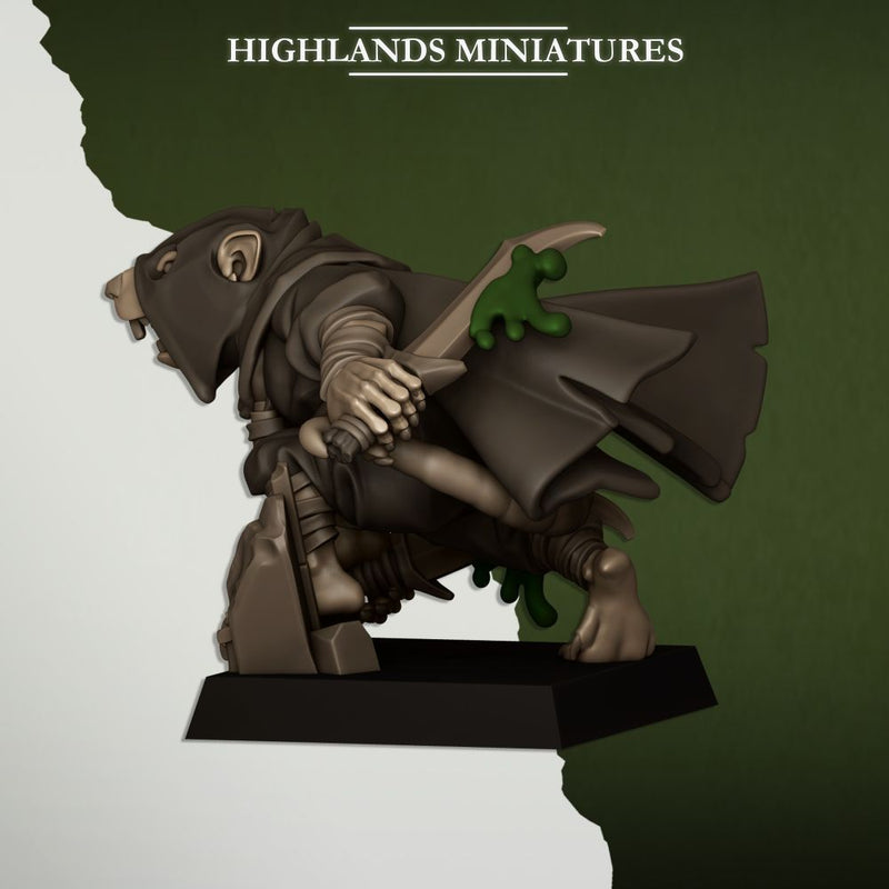 Sewer Vermin Assassins – Highlands Miniatures 3D printed tabletop miniature