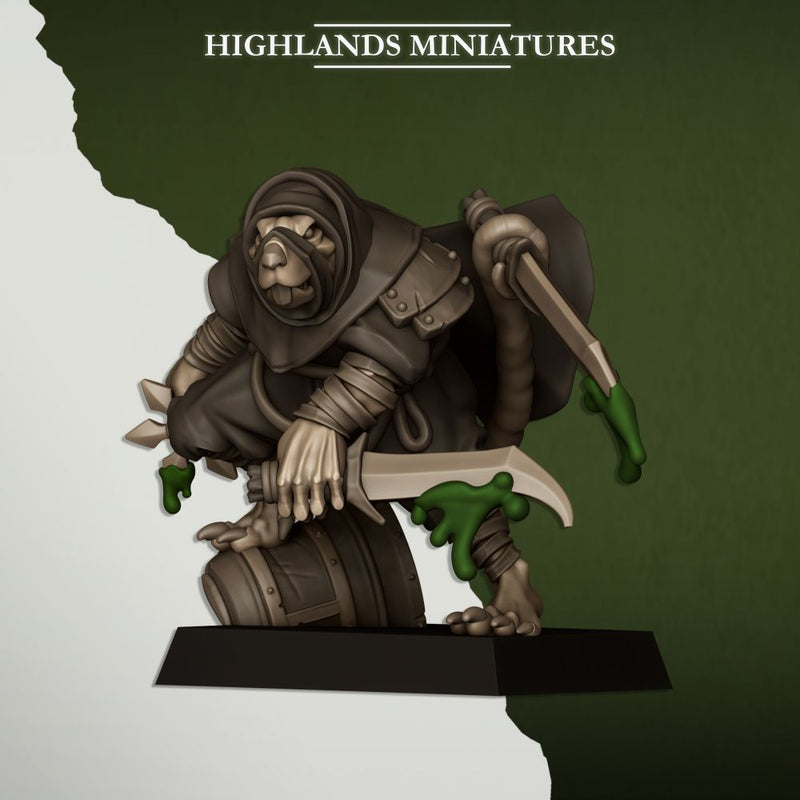 Sewer Vermin Assassins – Highlands Miniatures 3D printed tabletop miniature