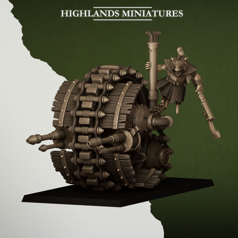 Sewer Vermin Wheeled Engine – Highlands Miniatures 3D printed tabletop miniature