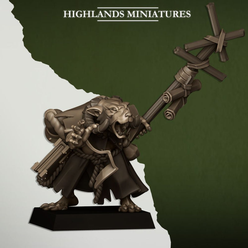 Sewer Vermin Warlock – Highlands Miniatures 3D printed tabletop miniature