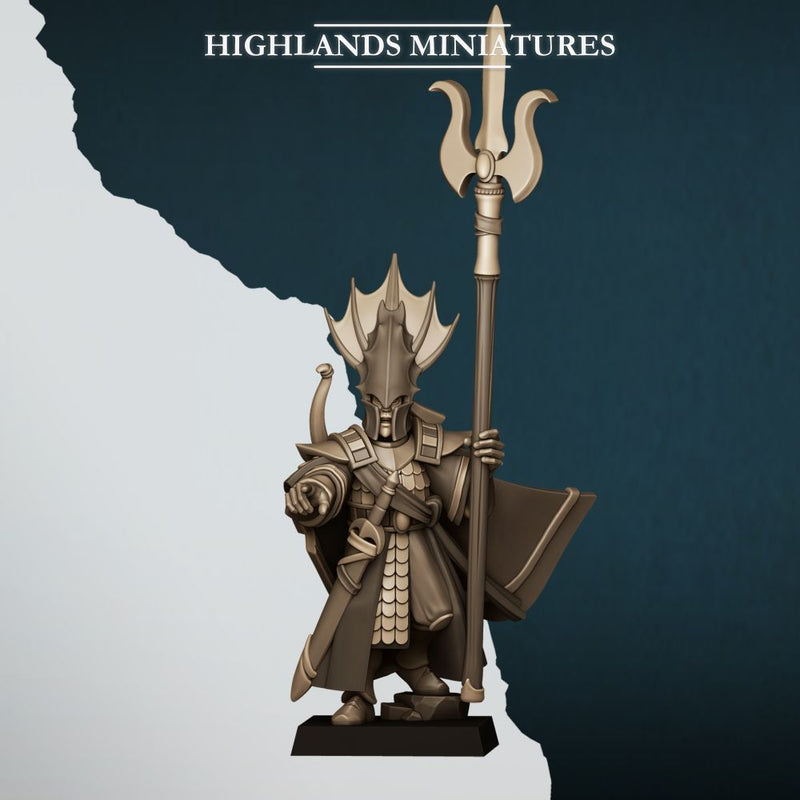 Aegean Elf Lord of the Sea – Highlands Miniatures 3D printed tabletop miniature