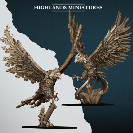 Fire and Ice Phoenix – Highlands Miniatures 3D printed tabletop miniature