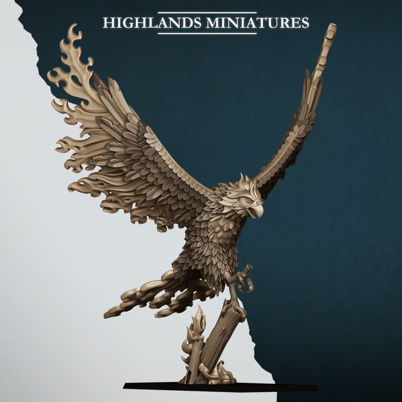 Fire and Ice Phoenix – Highlands Miniatures 3D printed tabletop miniature