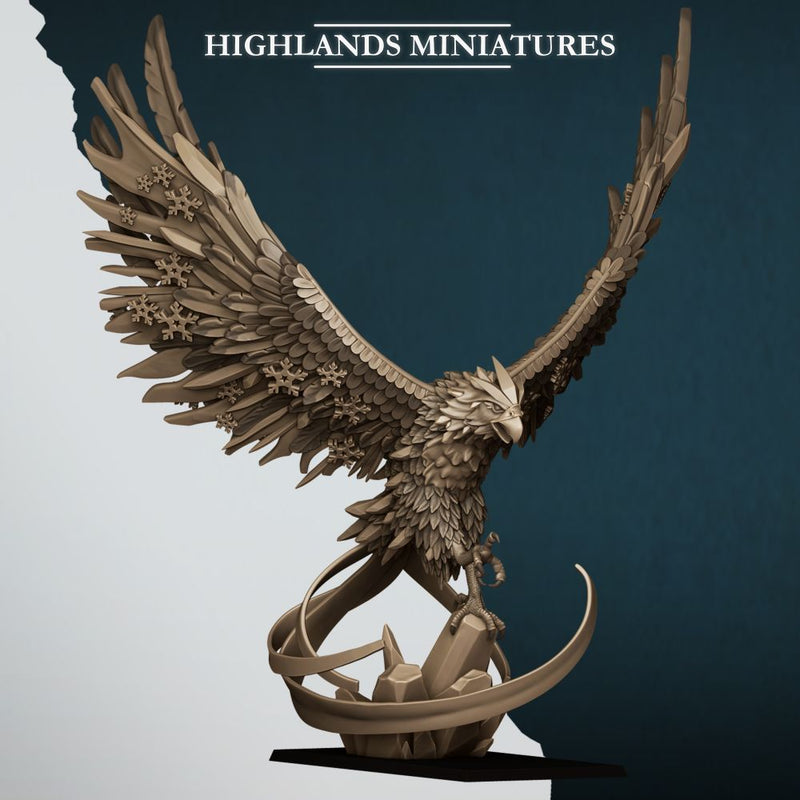 Fire and Ice Phoenix – Highlands Miniatures 3D printed tabletop miniature