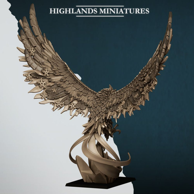 Fire and Ice Phoenix – Highlands Miniatures 3D printed tabletop miniature